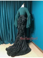 Surface Spell Gothic Nyx Fishtail Long Tail Skirt(Full Payment Without Shipping)